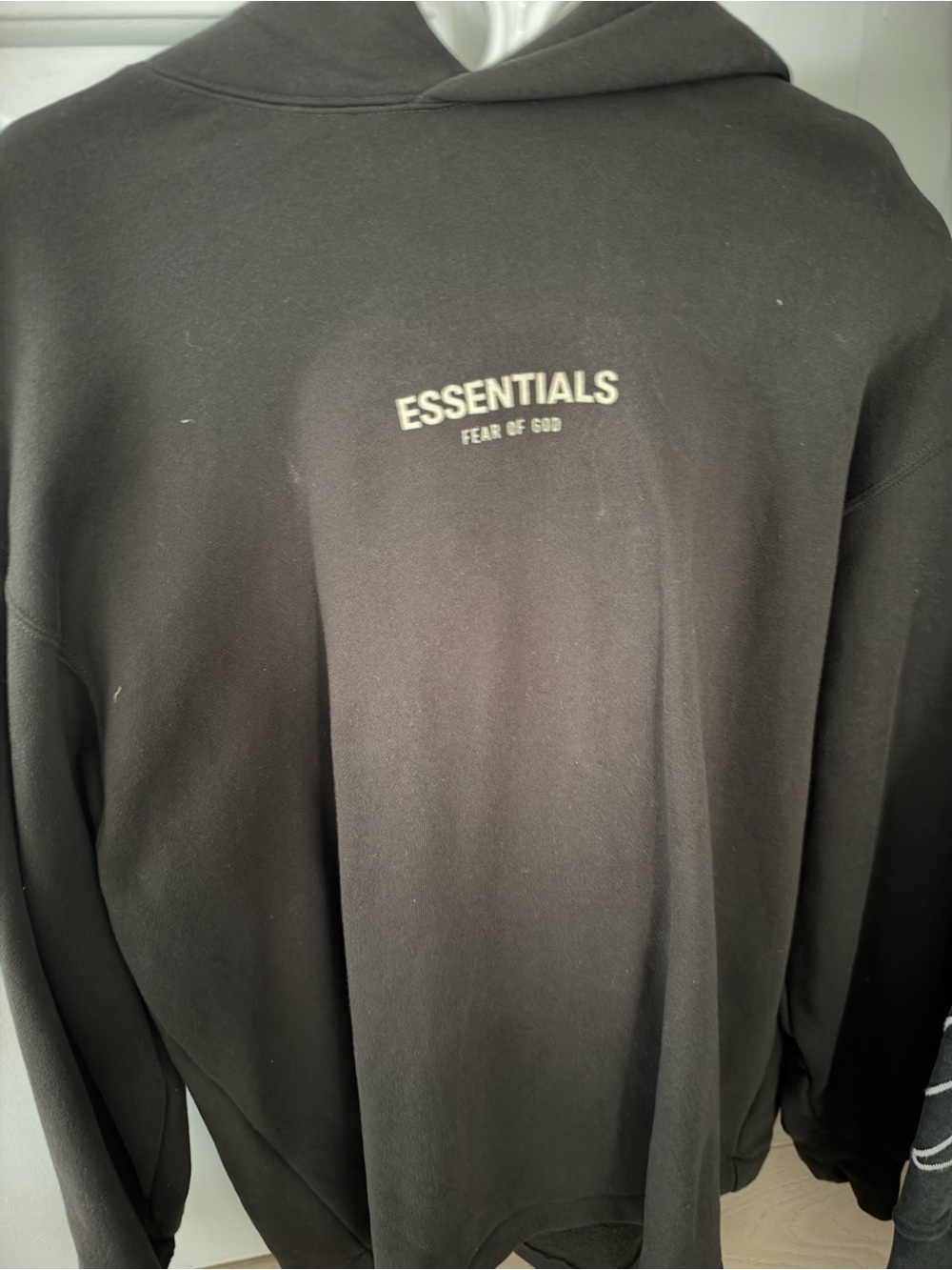 Fear of God ESSENTIALS Black Hoodie Sweatshirt